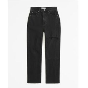 Abercrombie & Fitch - Curve Love Ultra High Rise Ankle Straight Jean